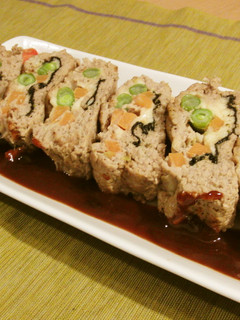 海苔チーズのミートローフ-レシピのメイン写真