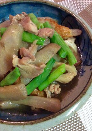 少量の肉で美味！ゴボウと鶏肉の煮物-レシピのメイン写真