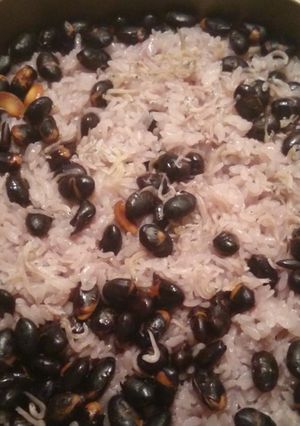 煎り黒豆で簡単お赤飯-レシピのメイン写真