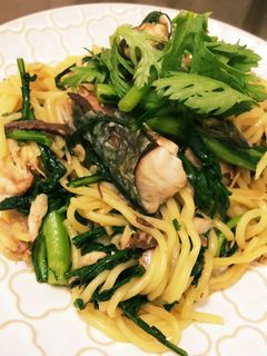 鯖と春菊の焼きそば-レシピのメイン写真