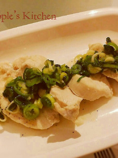 蒸し鶏のネギ塩ダレ-レシピのメイン写真
