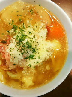 お豆の煮汁で作るスープ-レシピのメイン写真