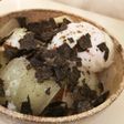 白菜と温玉の簡単小鉢