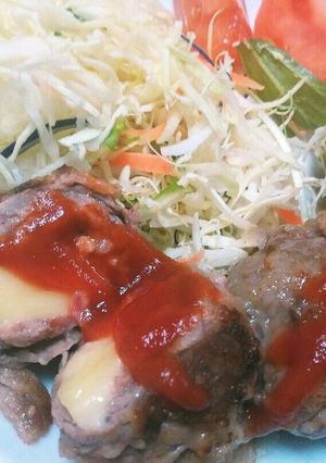 牛コマで簡単肉巻き-レシピのメイン写真