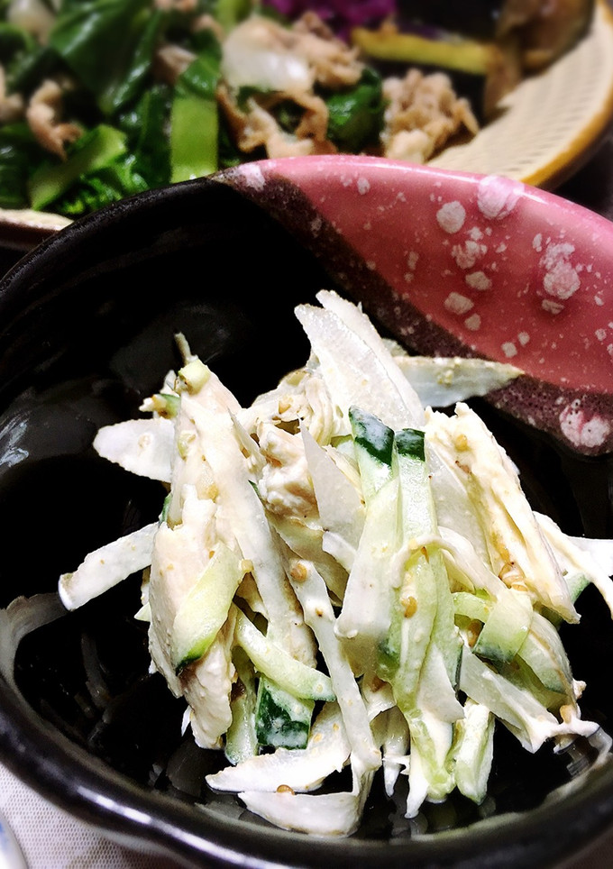 新ごぼうとムネ肉のサラダ 柚子胡椒風味-レシピのメイン写真