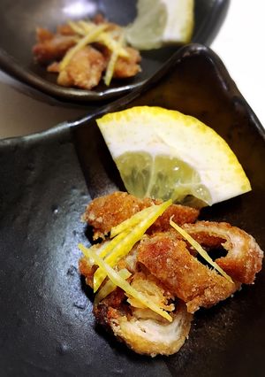 鶏皮のカリカリ レモン-レシピのメイン写真