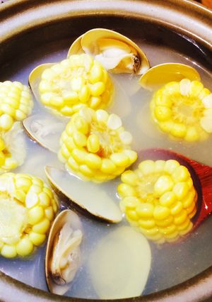 台湾家庭料理！蛤とトウモロコシのスープ-レシピのメイン写真