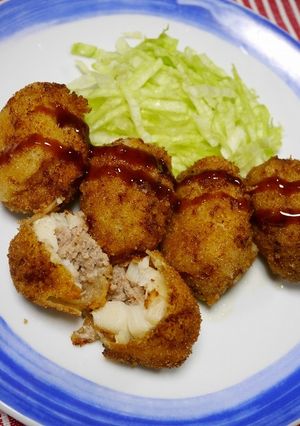 簡単！ホタテのはさみ揚げ(梅マヨ風味)-レシピのメイン写真