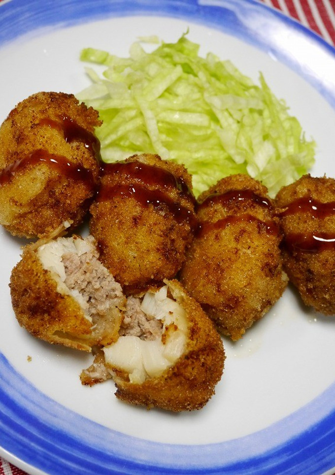 簡単！ホタテのはさみ揚げ(梅マヨ風味)-レシピのメイン写真