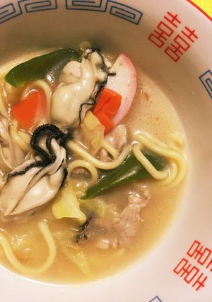 フライパンで作る☆牡蠣ちゃんぽん-レシピのメイン写真