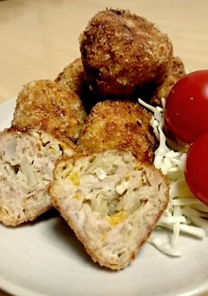 お野菜たっぷり☆ひとくちメンチカツ-レシピのメイン写真
