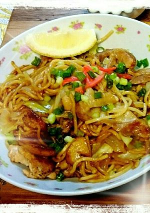レンジ もちもち簡単★焼きそば うどん-レシピのメイン写真