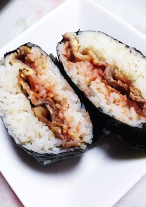 豚肉ピカタのおにぎらず-レシピのメイン写真