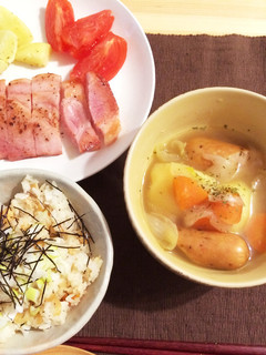 切り干し大根煮物リメイクごはん-レシピのメイン写真