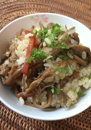 簡単‼️舞茸・ゴボウ・生姜の混ぜご飯-レシピのメイン写真