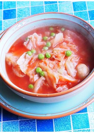 柔らか♪冷凍茹でキャベツのスープ-レシピのメイン写真