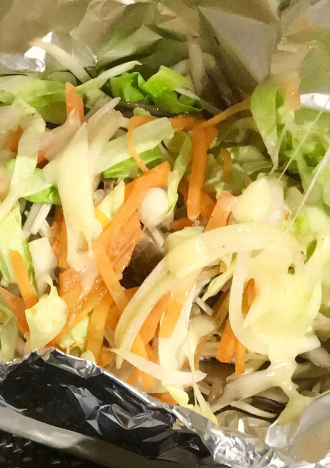 蒸し物◎きのこと野菜のホイル焼き-レシピのメイン写真