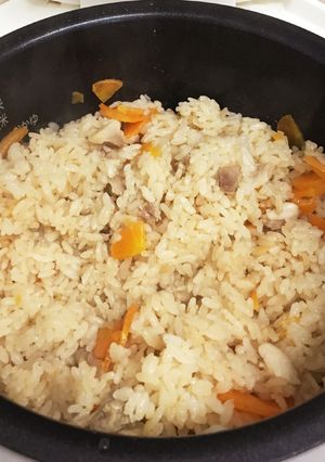 とにかく簡単☆入れて炊くだけ☆かしわご飯-レシピのメイン写真