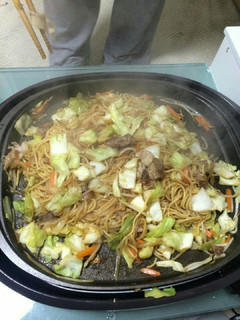ホットプレート★焼き肉そば(やきそば)-レシピのメイン写真
