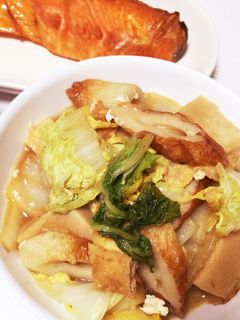 ☆簡単☆白菜と高野豆腐の炒め煮-レシピのメイン写真