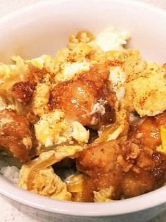 ランチ丼ー唐揚げ親子丼-レシピのメイン写真