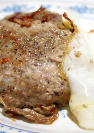 しっかり焼いても柔かい！ラム肉ハンバーグ-レシピのメイン写真