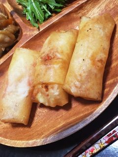 簡単!!トマ玉チーズ春巻き-レシピのメイン写真