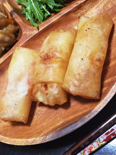 簡単!!トマ玉チーズ春巻き-レシピのメイン写真