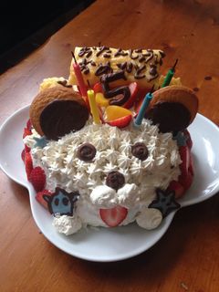 バースデーケーキ・ドーム型わんちゃん-レシピのメイン写真