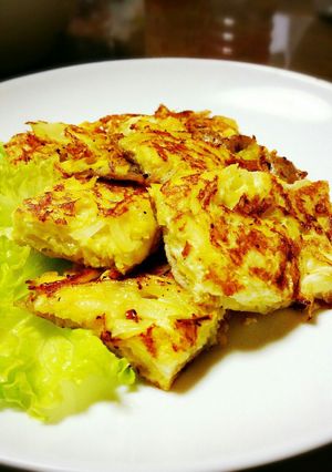 ☆豚バラ肉と卵のカリカリチーズ焼き☆-レシピのメイン写真
