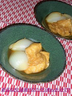 新玉ねぎと油揚げのアッサリ煮-レシピのメイン写真