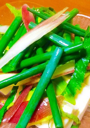 【薬味山盛り】豆腐とアボカドのサラダ-レシピのメイン写真
