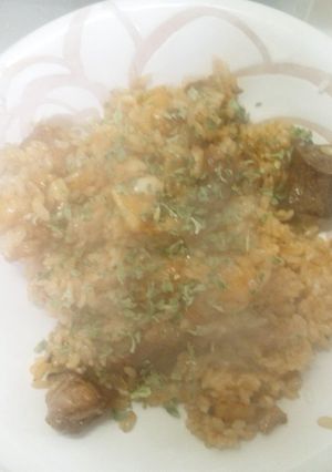 焼き肉のタレの具だくさんピラフ！元気回復-レシピのメイン写真