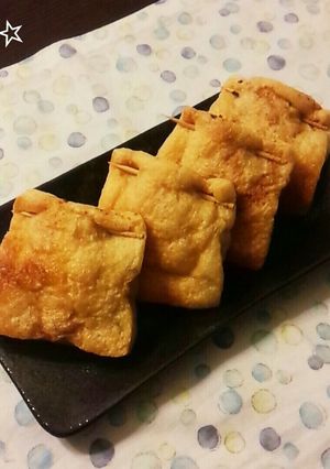 混ぜて詰めて焼くだけ☆餃子風巾着-レシピのメイン写真