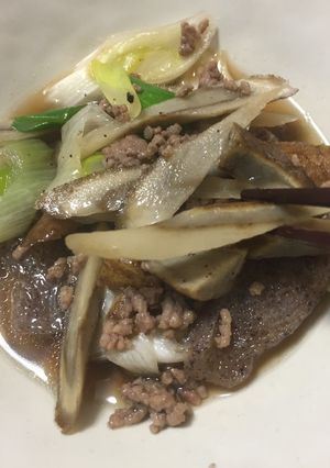牛蒡豚挽肉の時雨煮風-レシピのメイン写真