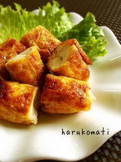 鶏ささみの油揚げ巻き☆お弁当おかず-レシピのメイン写真