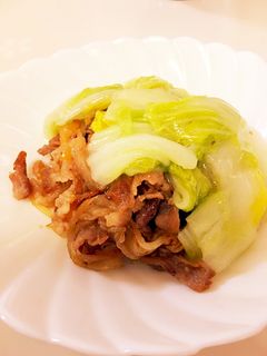 豚コマの甘辛炒めに白菜の中華あんかけ-レシピのメイン写真