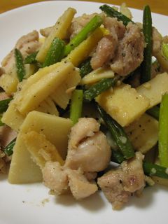 ご飯が進む!!♡筍と鶏肉のにんにく炒め-レシピのメイン写真