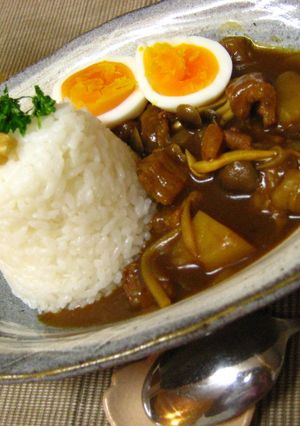 牛すじとゴボウのカレー-レシピのメイン写真