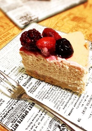 ほんのりピンク♡本格NYチーズケーキ-レシピのメイン写真