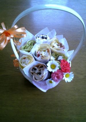 母の日に♪クレープ花束-レシピのメイン写真