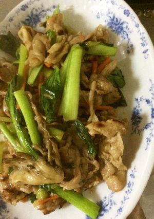 柔らか豚肉と小松菜のバター醤油炒め-レシピのメイン写真