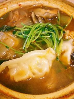100均土鍋で一人キムチ鍋-レシピのメイン写真
