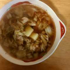 豚肉と白菜とじゃがいもの煮物-レシピのメイン写真