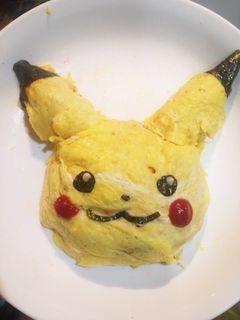ポケモン ピカチュウのオムライス-レシピのメイン写真