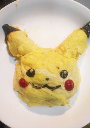 ポケモン ピカチュウのオムライス-レシピのメイン写真