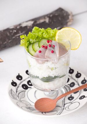 サラダすしのパフェ-レシピのメイン写真