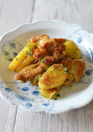 鶏もも肉のカレー炒め【作り置き】-レシピのメイン写真