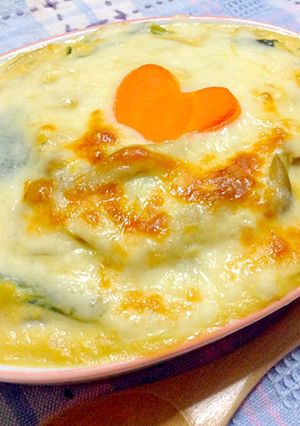 豆腐クリームのハンバーグラタン-レシピのメイン写真