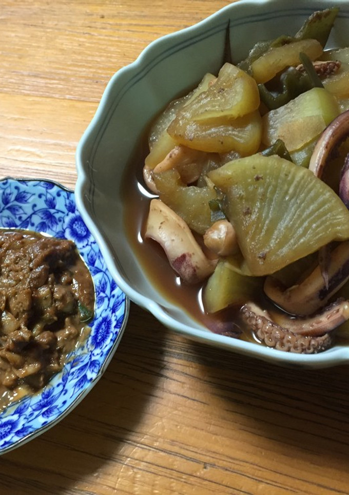 イカと大根の煮物とイカワタの味噌焼き-レシピのメイン写真
